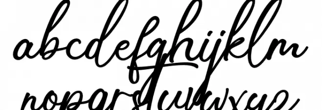 Mellisa Handwritten Regular Caratteri MINUSCOLO