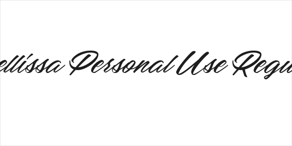 Mellissa Personal Use Regular Logo