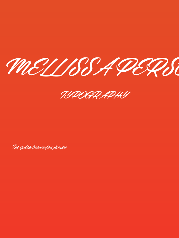Mellissa Personal Use Regular Poster
