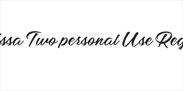 Mellissa Two personal Use Regular Logo