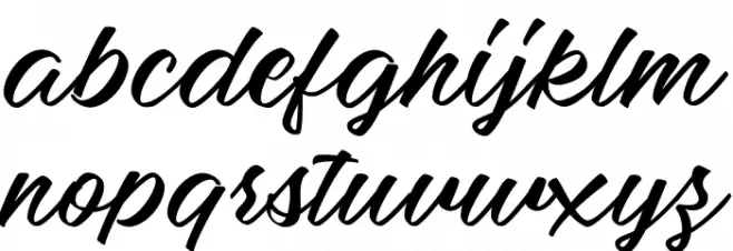 Mellissa Two personal Use Regular 字体 小写