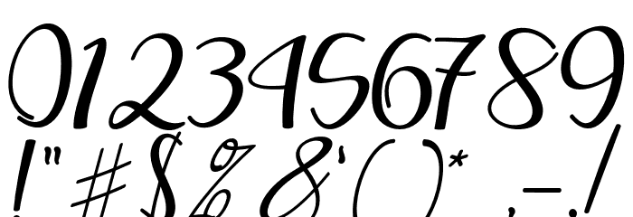 MellittaScript Font OTHER CHARS