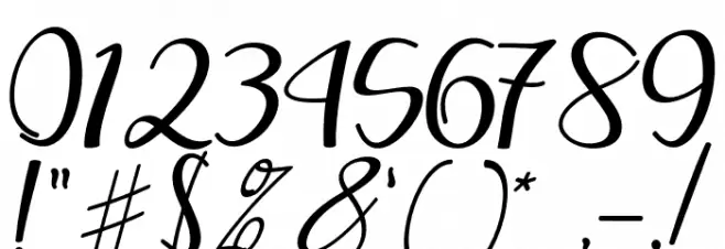 MellittaScript Font OTHER CHARS