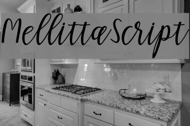 MellittaScript Font examples