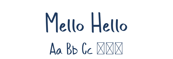 Mello Hello Font Preview
