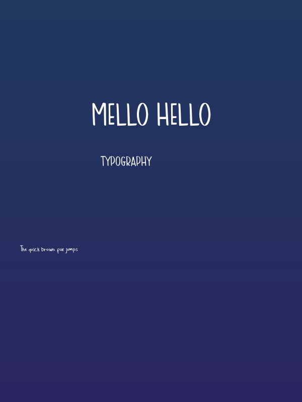Mello Hello Poster