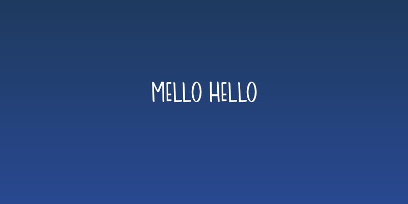 Mello Hello Social Header