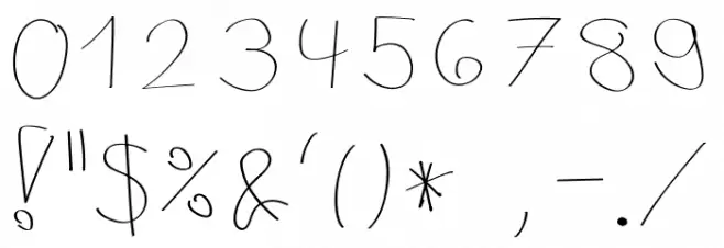 Mellocco Font OTHER CHARS