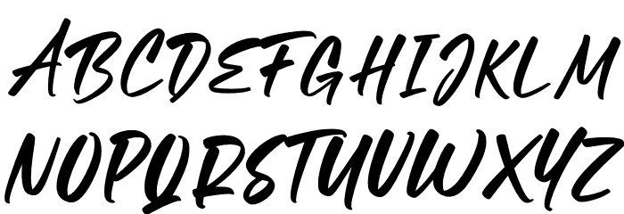 Mellodia Font UPPERCASE