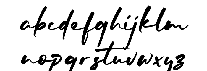 Mellodia Font LOWERCASE
