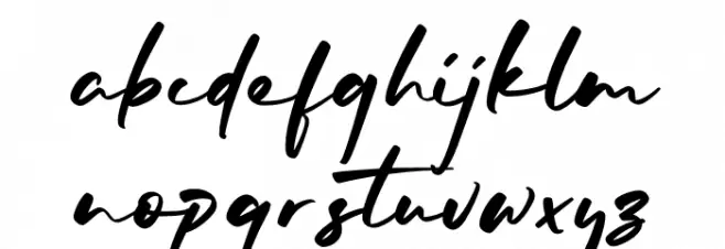 Mellodia 字体 小写