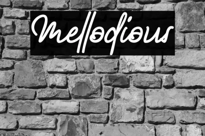 Mellodious Font examples