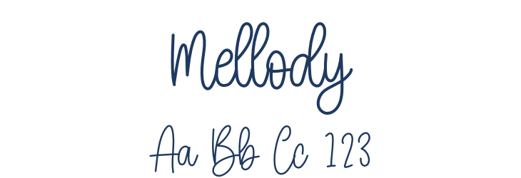 Mellody Font Preview