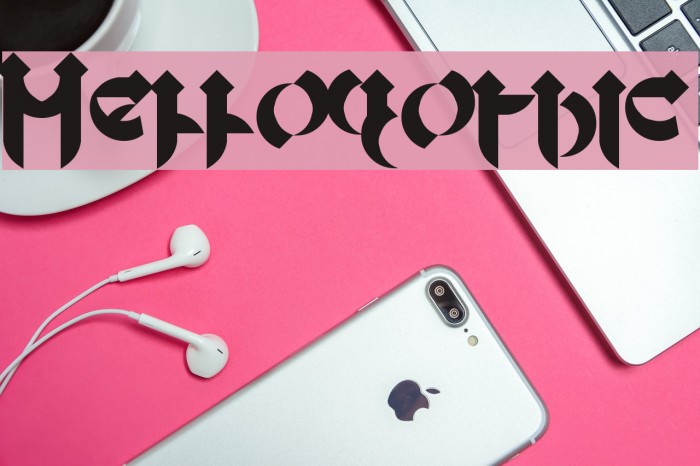 Mellogothic Font examples