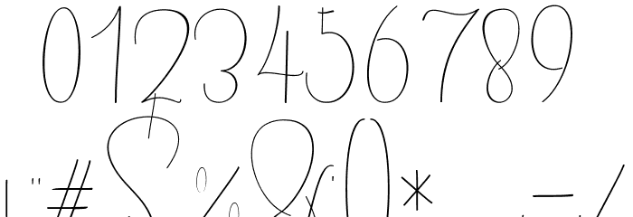 Mellonya Font OTHER CHARS