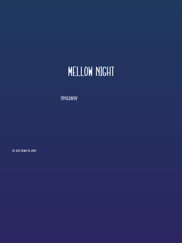 Mellow Night Poster