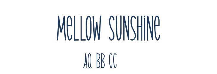 Mellow Sunshine Font Preview
