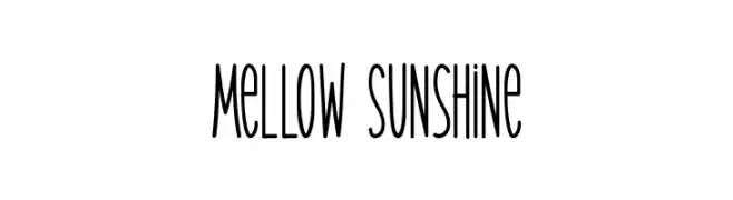 Mellow Sunshine Font