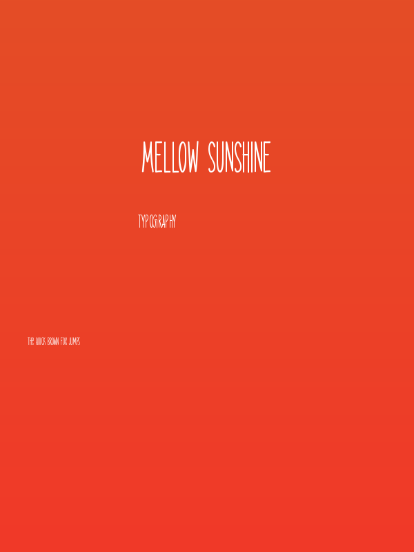 Mellow Sunshine Poster