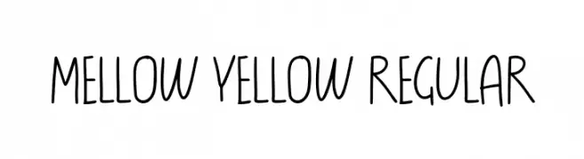 Mellow Yellow Regular  baixar fontes gratis