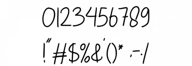 Mellow Yellow Regular Font OTHER CHARS