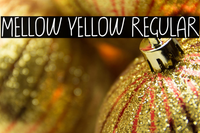 Mellow Yellow Regular Example 1