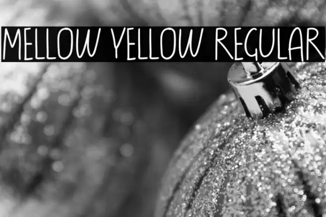 Mellow Yellow Regular Font examples