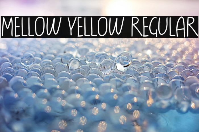 Mellow Yellow Regular Example 3