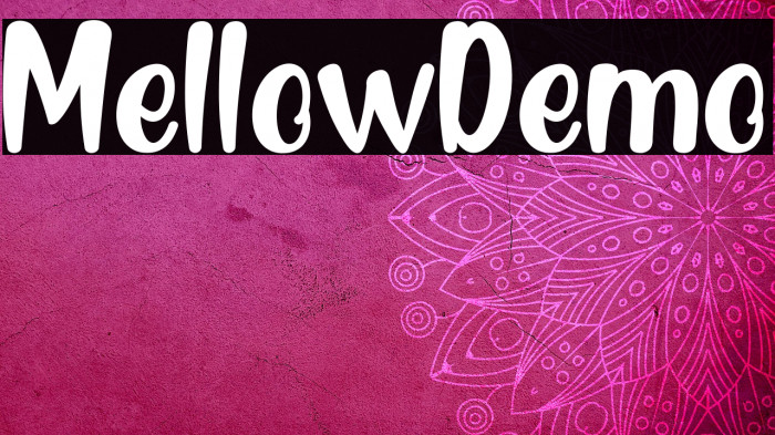 MellowDemo Font examples