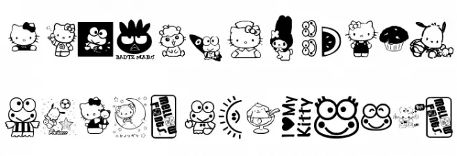 MellowFonts1 字体 大写