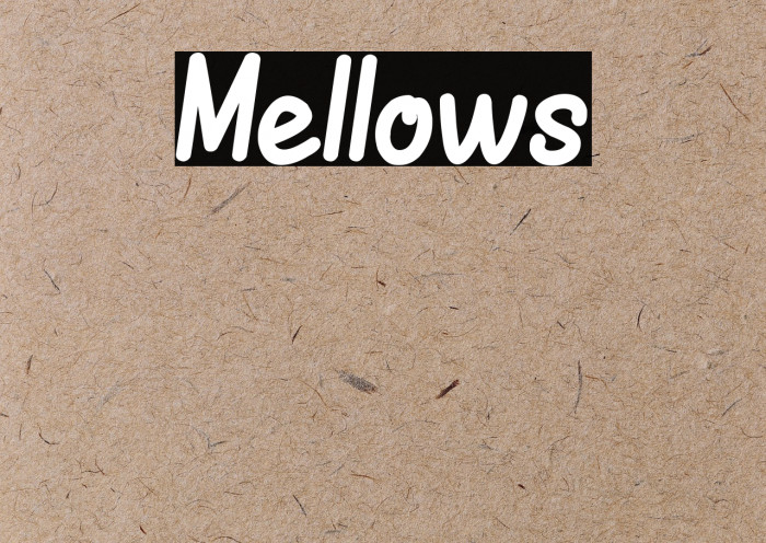 Mellows Font examples