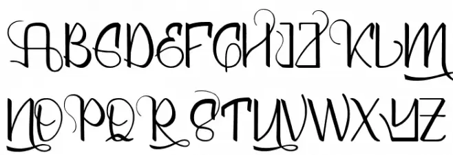 Mellunker Schriftart Groß