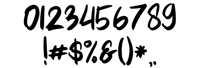 Mellurack Font OTHER CHARS