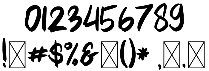 MellurackRegular Font OTHER CHARS