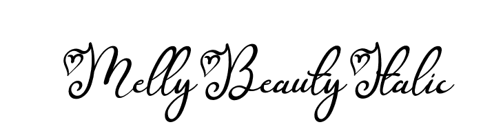 Melly Beauty Italic  Free Fonts Download