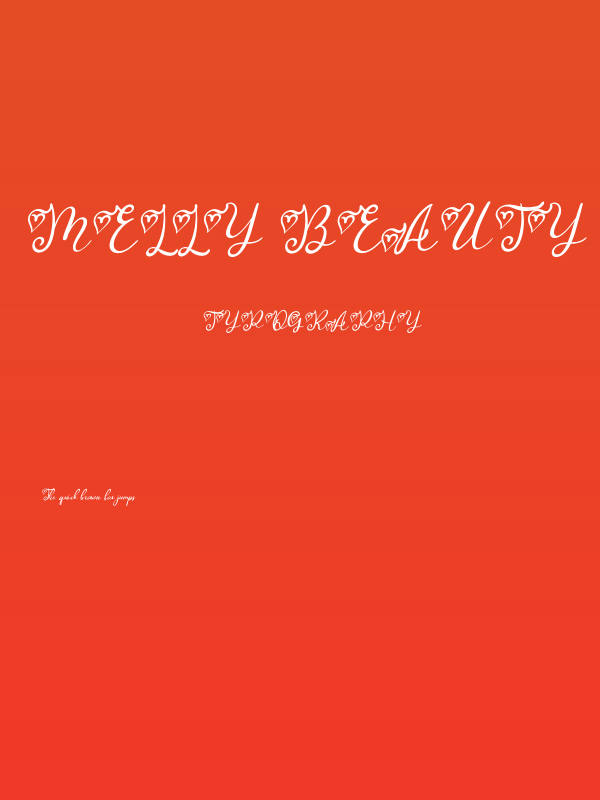 Melly Beauty Italic Poster