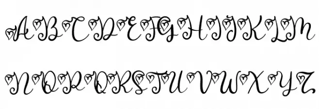 Melly Beauty Schriftart Groß