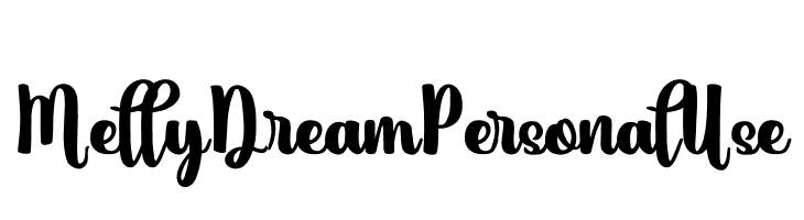 Melly Dream Personal Use  नि: शुल्क फ़ॉन्ट्स डाउनलोड