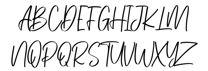 Melly Hailey Free Regular Font OTHER CHARS