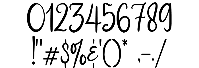 Melly Honney Demo Version Font OTHER CHARS