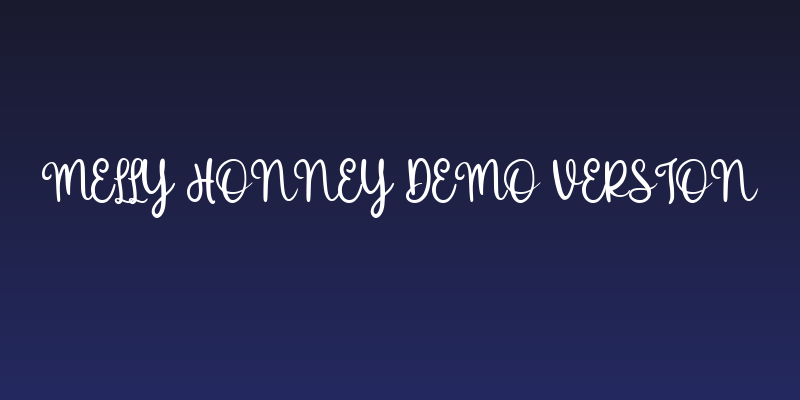 Melly Honney Demo Version Social Header