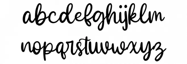 Melly Honney Demo Version Schriftart Kleinbuchstaben