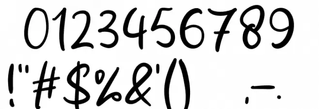 Melly Shoopia Font OTHER CHARS