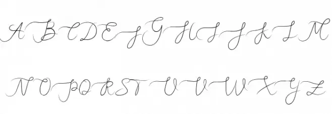 MellyEret Schriftart Groß