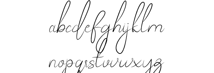 MellyEret Font LOWERCASE