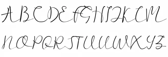 Mellya Schriftart Groß