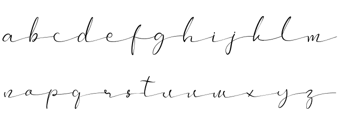 Mellya Font LOWERCASE