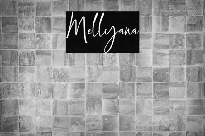 Mellyana Font examples
