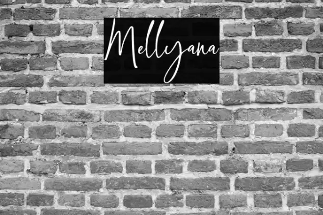 Mellyana Font examples