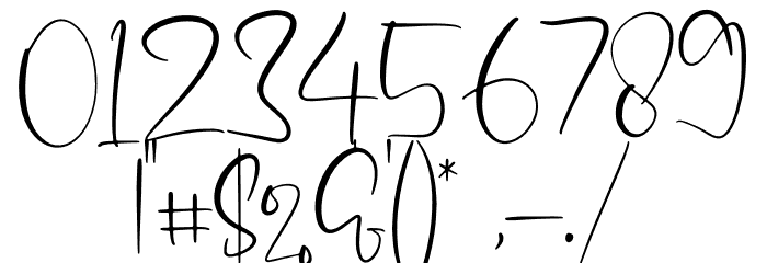 Mellyani Script Font Alte caractere
